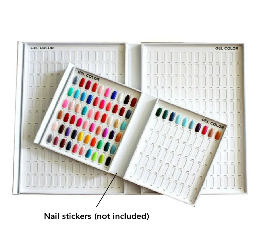 Professioneel model nagel gel polish kleur display box boek gewijd 120 kleuren kaart grafiek schilderen manicure nail art gereedschap Wholesa5328087