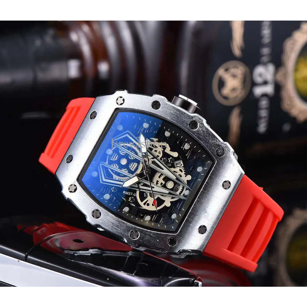 Richarmiles Automatische Mechanische Horloges Mode Uitverkoop Ghost Watch Hollow 9791C Trends Persoonlijkheid Quartz Heren Hot Head Nieuw Origineel