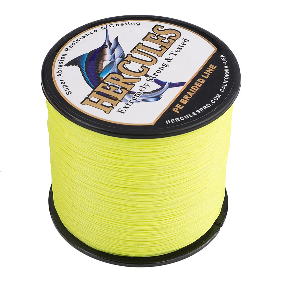 Herc Hercules Fishing Line Multifilament 8 1 Strand Twist Wire Spain  Fishing Gift For Men Fluorescent Yellow PE Carp 100 2000M Length  Accessories Included 230403 From Nian07, $6.2