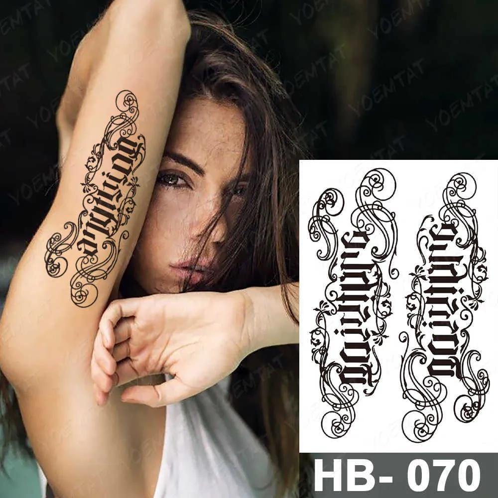 8 Sheets Unisex Temporary Tattoos Transfers For Guys Girls - Sovereign-Gear