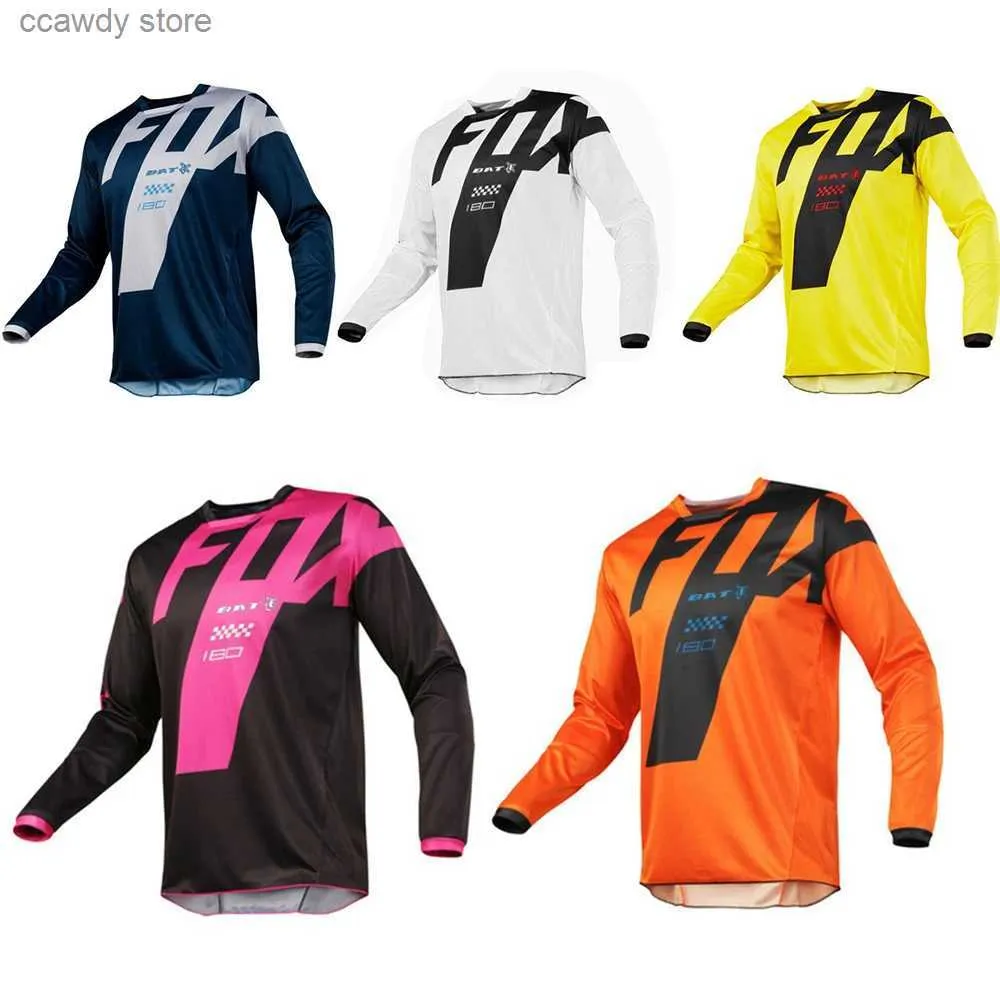 Men's T-Shirts Men's Cycling Jersey Motocross Jersey Bike DH Quick Drying Downhill Jersey BAT Bike clothing T231104