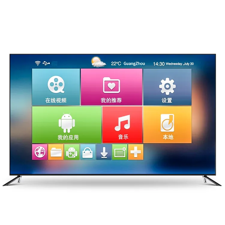 Top TV 32/43/50/55/65 75 TV Inch Ultra HD 4K SMART TV MONITOR с BT LED TEVISION