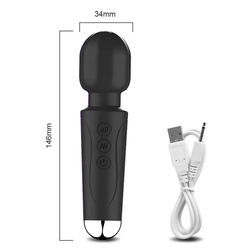 New Mini Powerful Av Vibrators for Women Magic Wand Vibrator Female Clitoris Stimulator Massager Dildo Sex Toy_voghion.com