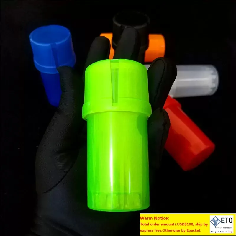 Récipient Fresh Med 3 pièces Grinder en plastique Système de verrouillage par rotation sécurisé Broyeurs d'herbes Système de verrouillage par rotation sécurisé zs