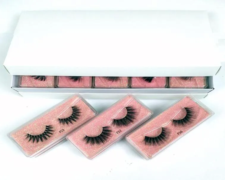 Mink Eyelashes Whole 10 styles 3d Faux Mink Lashes Natural Thick Fake Eyelashes Pack Makeup False Lashes Extension In Bulk8851421