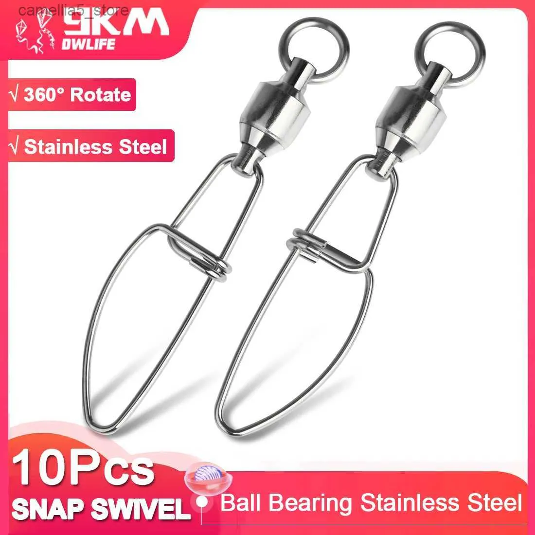  High Strength Fishing Snap Swivels Ball Bearing