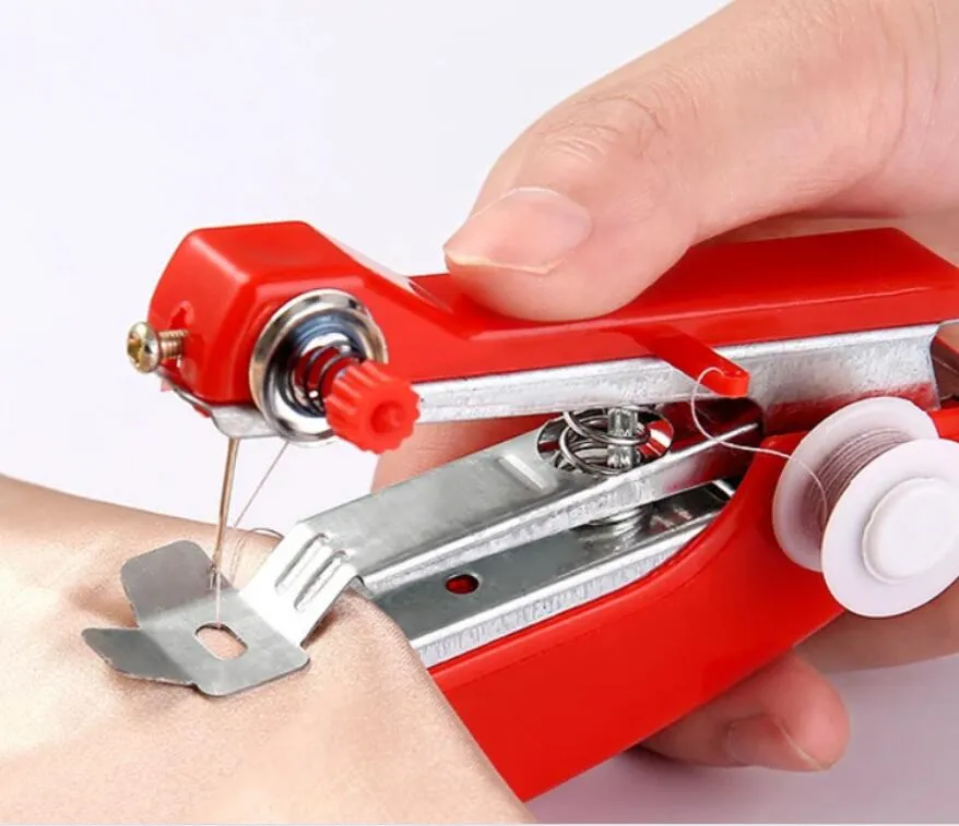 1PC Mini Sewing Machines Igle Beznowe ubrania ręczne przydatne przenośne maszyny do szycia