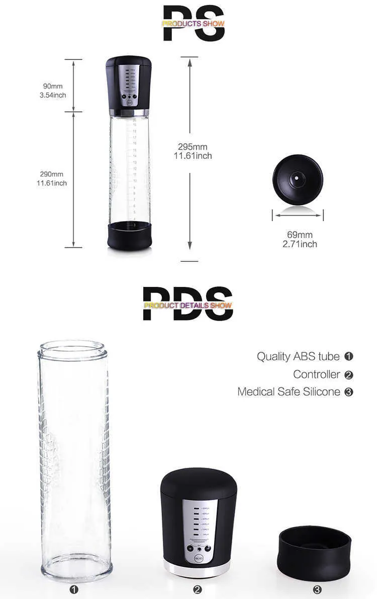 Brinquedos de bomba a vácuo ampliador para homens adultos masturbador masculino elétrico automático aumento ampliação brinquedo sexual 1125_voghion.com
