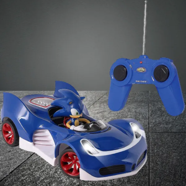 Sonic The Hedgehog & Sega All-Stars Racing RC: 1:28 Scale 2.4GHz Remote Controlled Car, 6.5