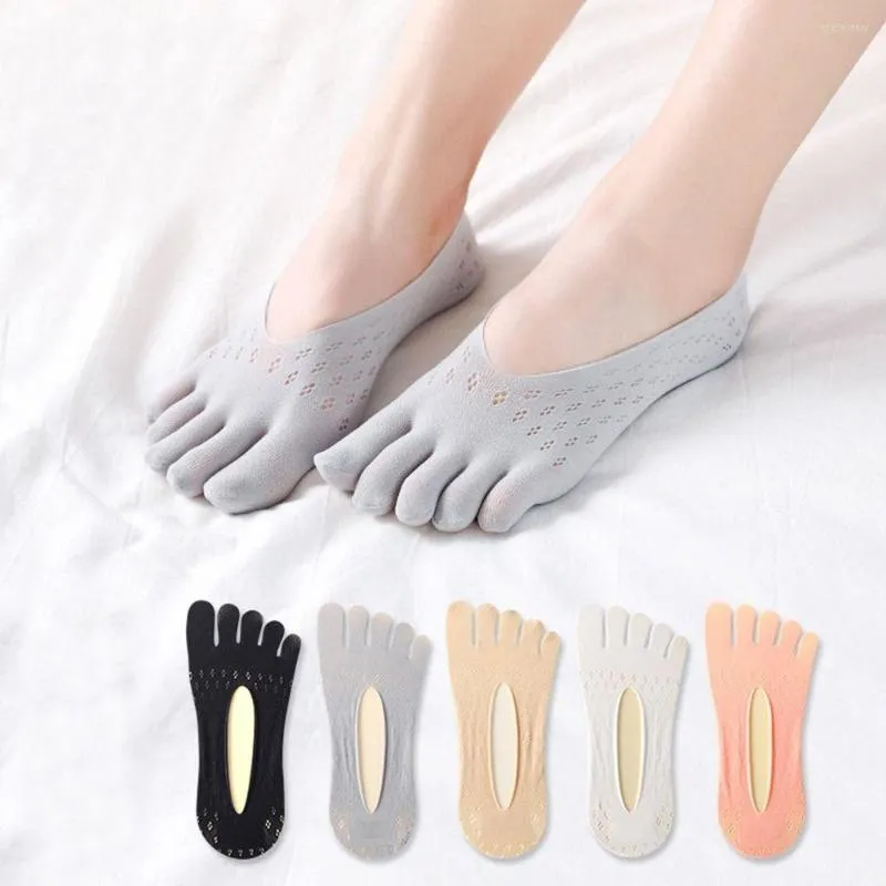 Damensocken Dünne Fünf-Finger-Frauen-Split Toe Anti-Rutsch-Mesh Unsichtbare atmungsaktive Antibunions-Gesundheitssocke Bequem