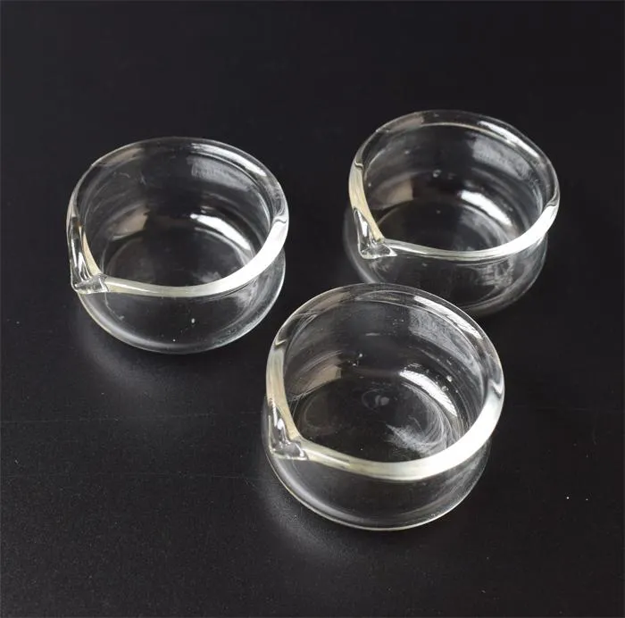 Wasserpfeifen-Glas-Wachsschale Dabber Worked Concentrate Oil Ring Aschenbecherschalen für Mini Micro Nectar Collector Kit