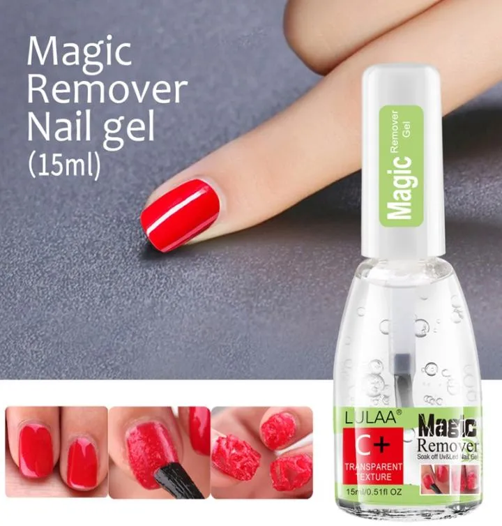 Gel Polish Remover Magic Remover Nails Smalto Uv Semipermanente Gel Magic Remover Smalto Per Rimuovere Gli Involucri Rimozione Gel 15ml 0691339889