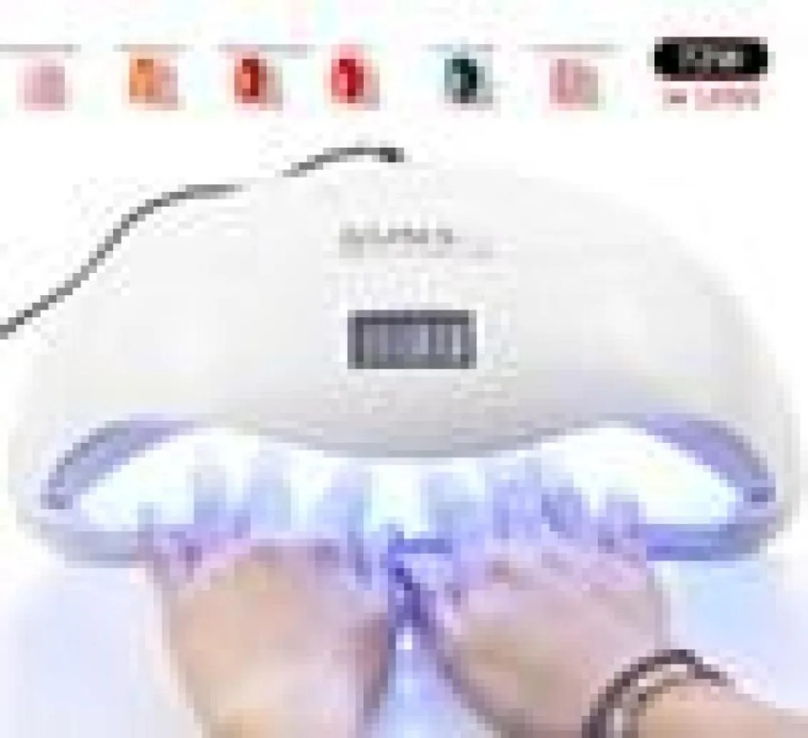 72W SUN5 PRO UV LAMP LED Nagellampa Nageltork för alla geler Polish Sun Light Infrared Sensing 103060S timer Smart For Manicure T13039281