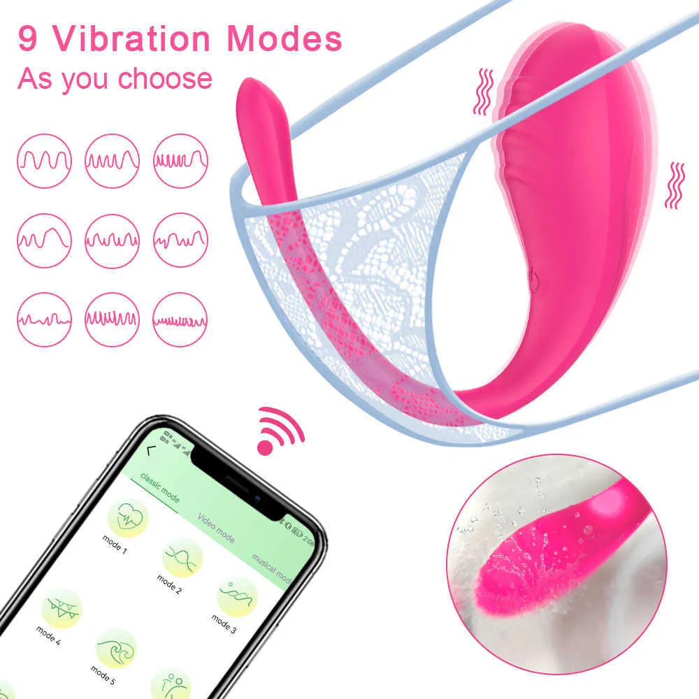 Nuovi vibratori per app Bluetooth Uovo Telecomando senza fili G Spot Stimolatore del clitoride Massaggiatore Giocattoli del sesso per le donne_voghion.com