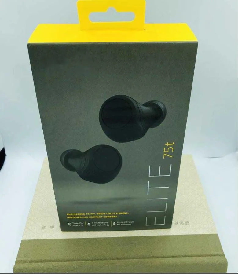 75t Elit Fones de ouvido sem fio TWS Bluetooth 50 Sport Som estéreo Inear Fones de ouvido com redução de ruído sem fio para iphone 13242428