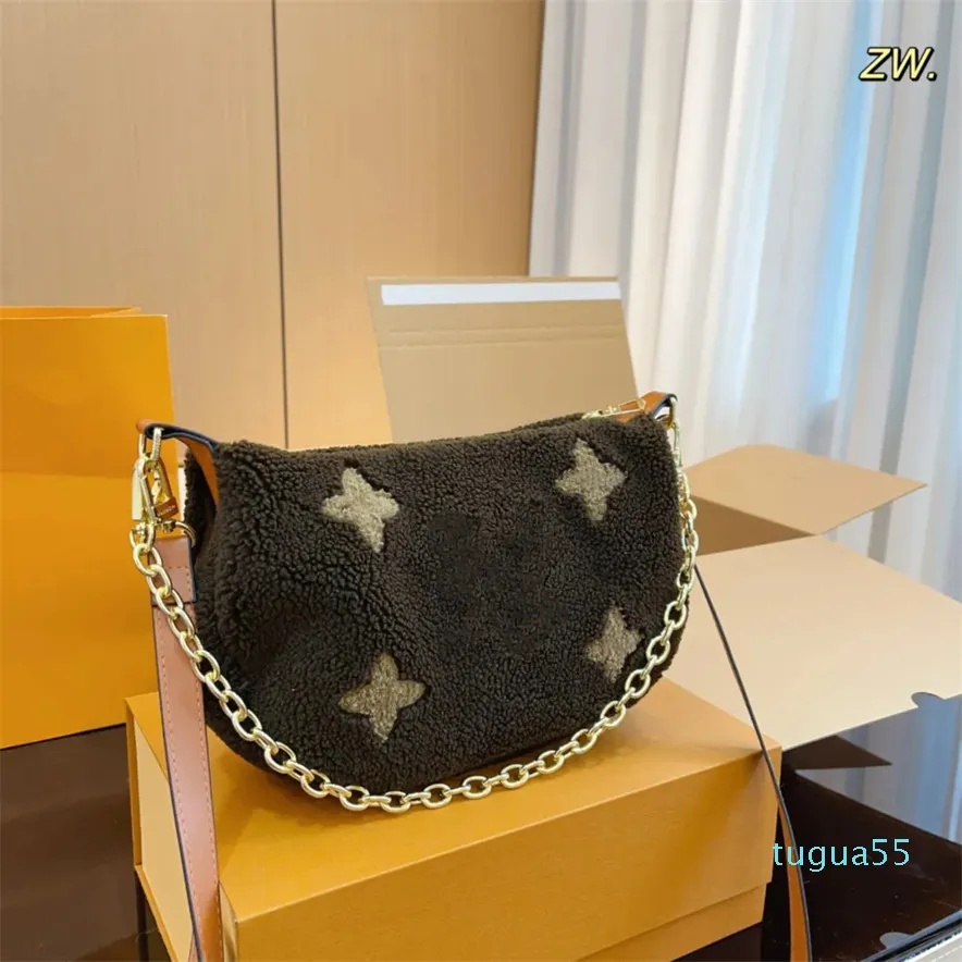 Zimowe misie groch skewka torba designerka torba pod pachami dla supre kobiet mężczyzn mody lambslool crossbody ramię 7a torby