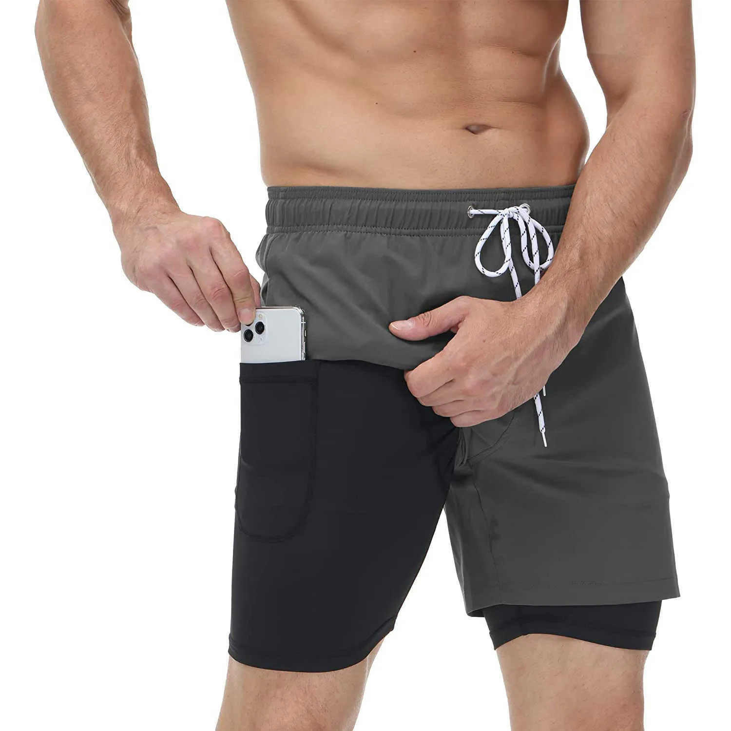 Shorts masculinos 2023 shorts de banho de verão masculinos Male troncos de banho masculino miados de natação homem Surf praia swim esportes compressão revestimento de compressão wi zipper z0404