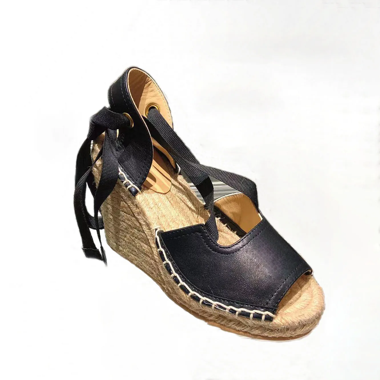 Sandały Klapki damskie Slide Moda letnia Szerokie sandały na płaskim obcasie Klapki wewnętrzne z rozmiarem pudełka EUR35-41