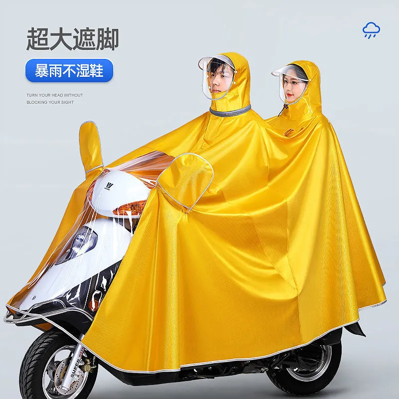 Regenjassen Volledige lichaam Regenjas geschikt voor vrouwen verdikte elektrische batterij Motorfiets Twee 2-delige volwassen regenjassen 230404