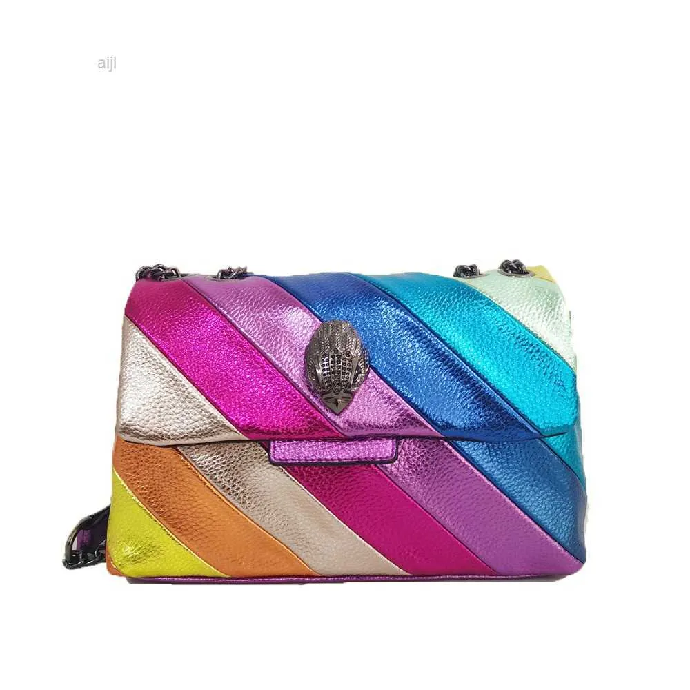 2000s Fossil multi color rainbow crossbody purse... - Depop