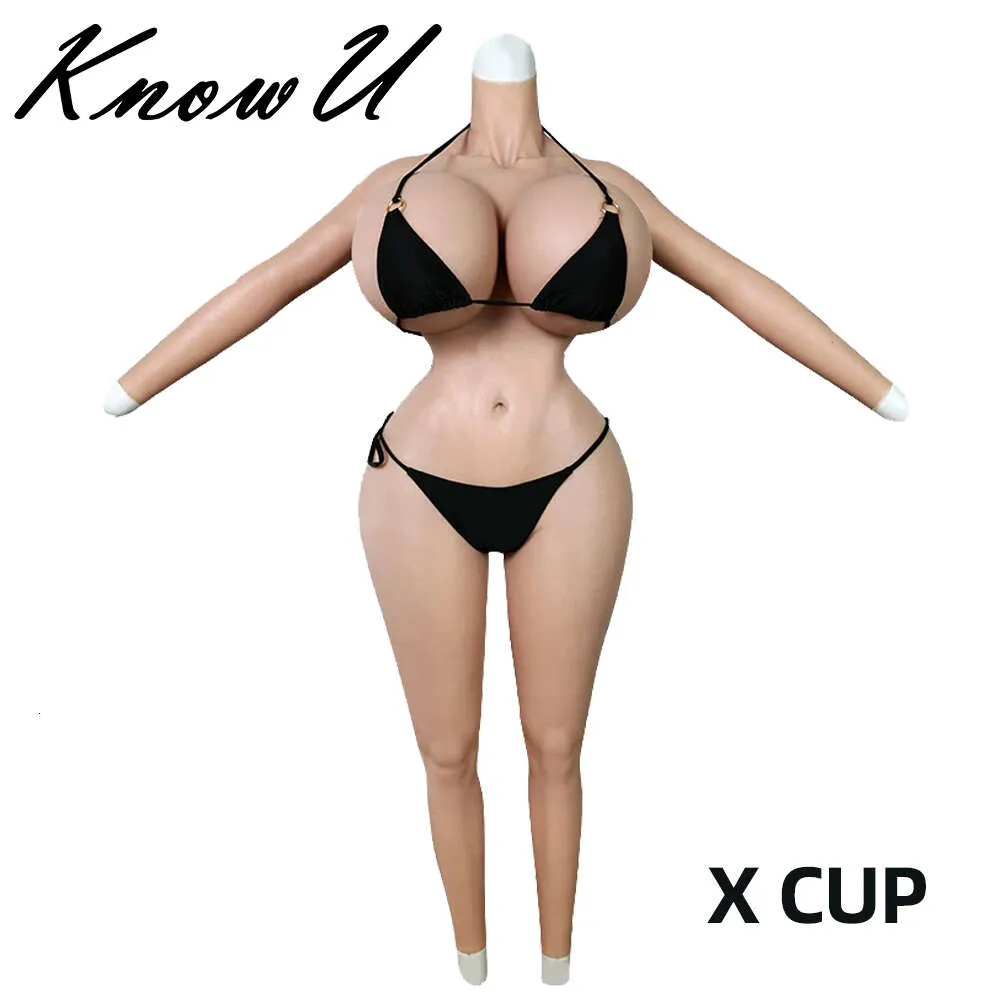 Catsuit Costumes X Cup Giant Fat Buttocks Bodysuit Silicone Breast Forms  Fake Boobs for Cosplay Drag Queen Transgender Crossdresser