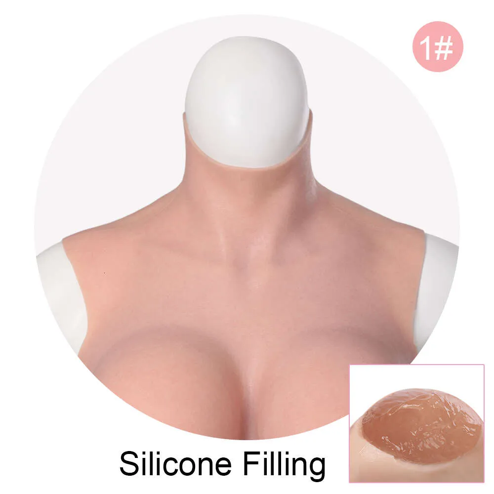 B/C/D/E/G Cup With Upgraded Makeup Realistic Silicone Breast Is