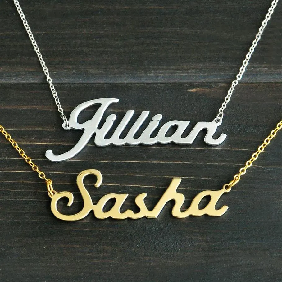 Any Personalized Name Necklace Alloy Pendant Alison Font Fascinating Pendant Custom Name Necklace Personalized Necklace T190702207f