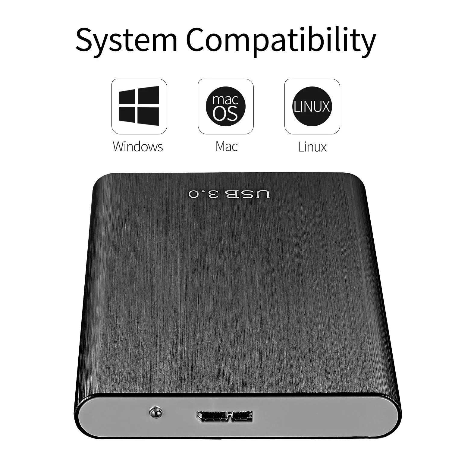 Disque dur externe portable de 8 To hdd pour pc portable et mac