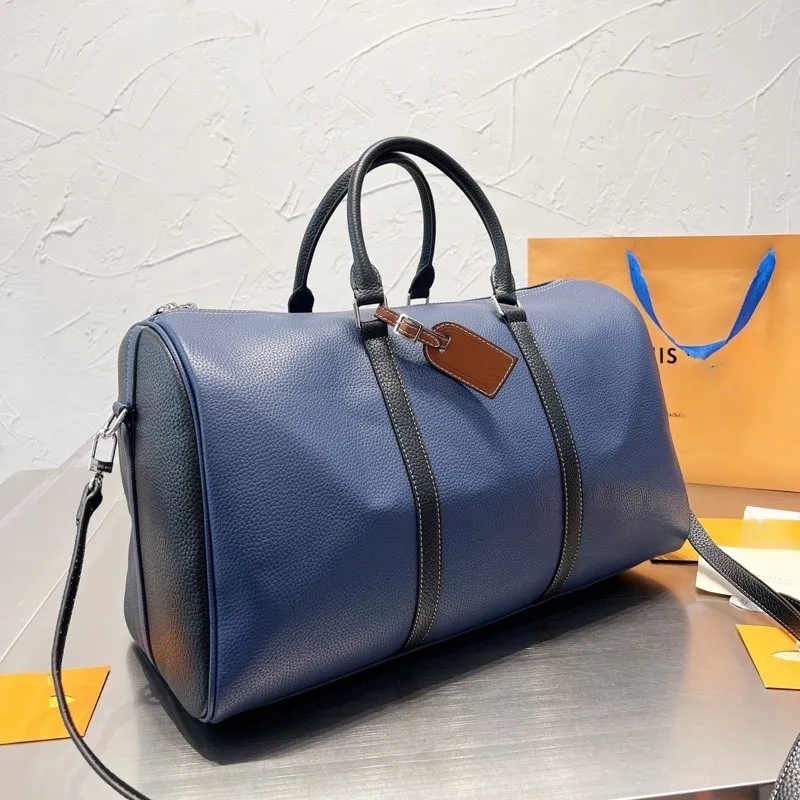 новая дорожная сумка большой вместимости, дизайнерская спортивная сумка на плечо из прессованной кожи, сумка через плечо 54 см, повседневная сумка на молнии, внутренняя сумка 5А, высококачественная модная спортивная сумка l5
