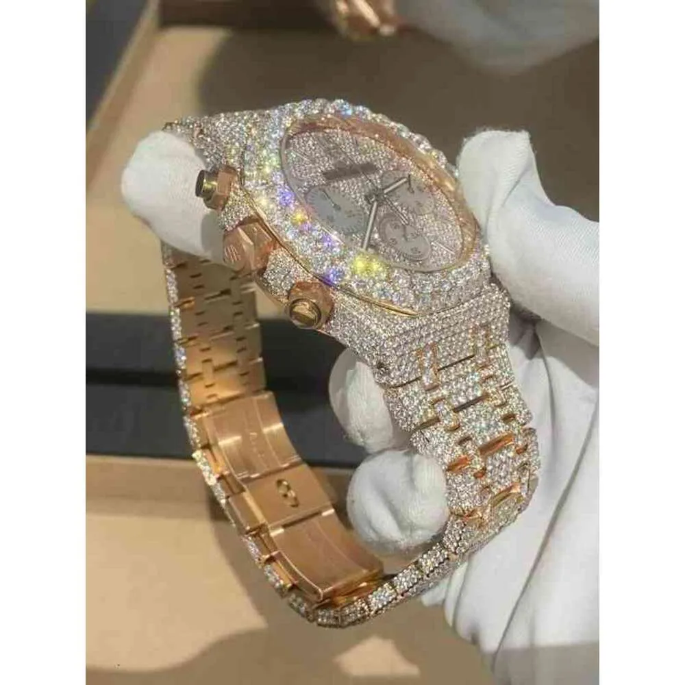VN4H moissaniteWrist horloge luxe vvs1 heren Horloge Diamant high end sieraden custom GIA natuurlijke diamant voor watch7WIS2024