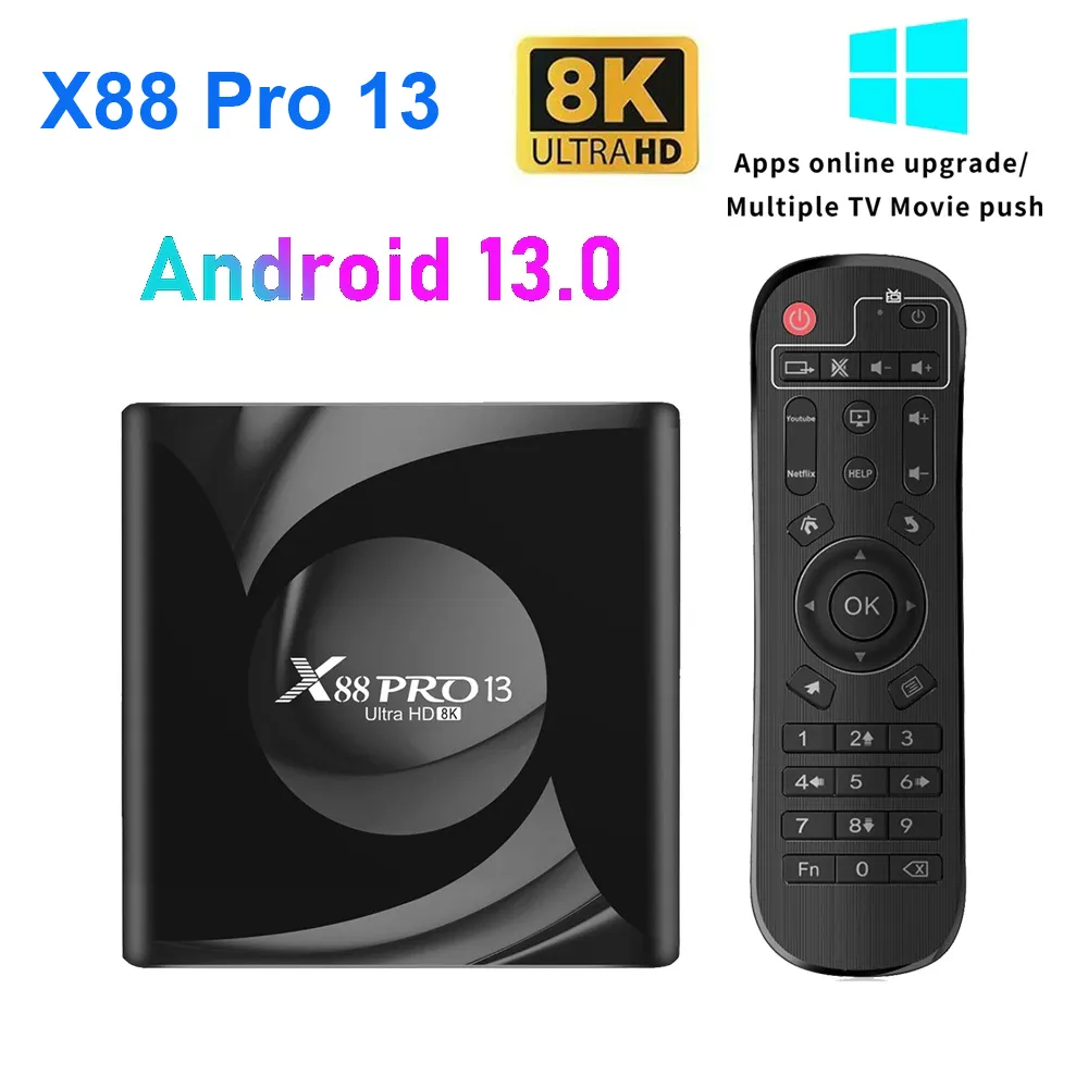 Android Tv Box X88 Pro 10 Amazon X88 Pro 13 4GB 64GB 32GB Smart
