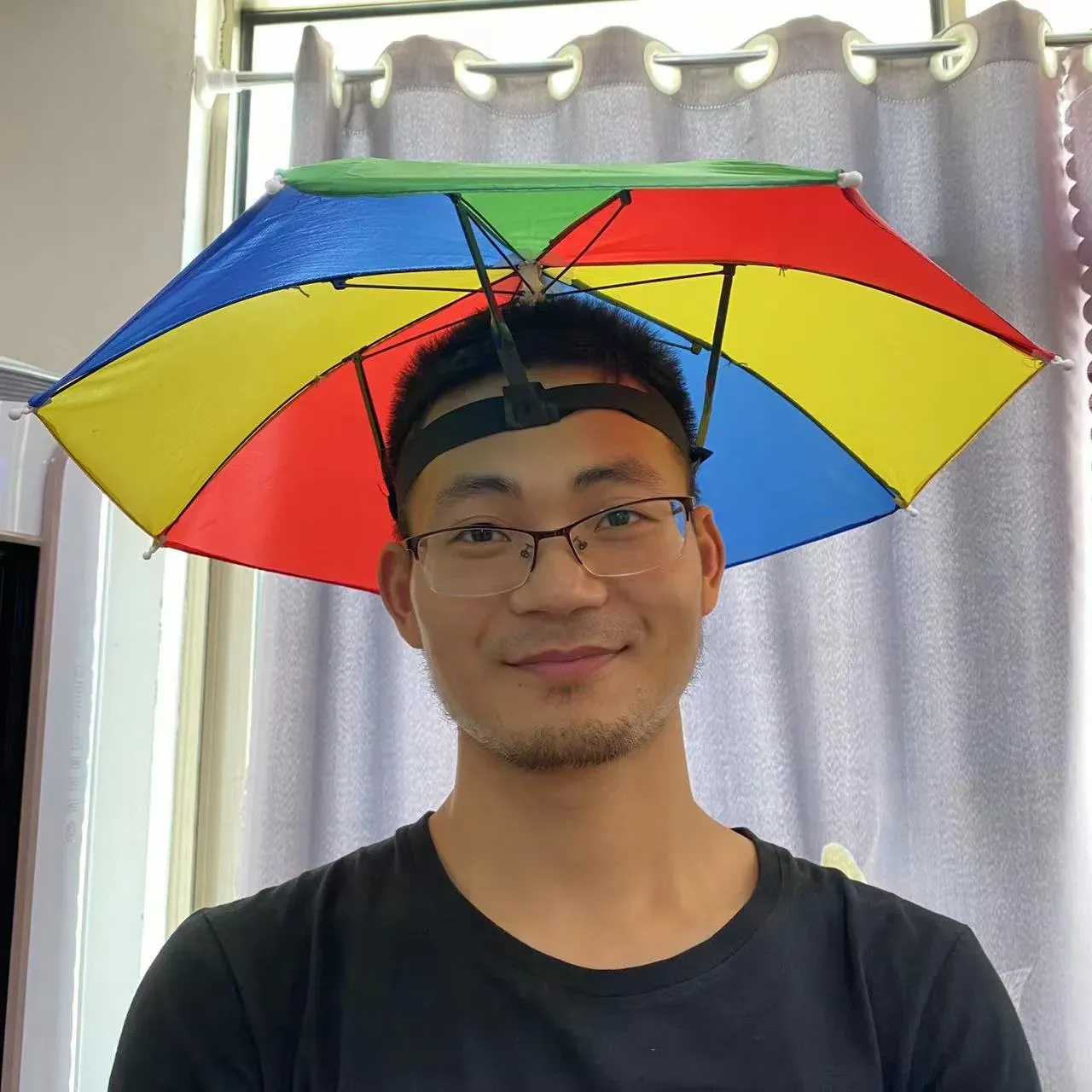 Copricapo Ombrello Ombrello Per La Testa Cappello Ombrello Per Pioggia  Cappello Ombrello Arcobaleno Mani