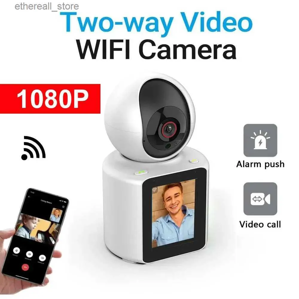 Baby Monitors 1080P Mini Camera WiFi Baby Monitor Indoor Security Surveillance Night Vision PTZ IP Cam Audio Video Recorder For Smart Home Q231104