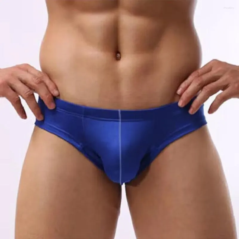 Mutande Slip da uomo Sexy Mezza anca Vita bassa Biancheria intima Alta elasticità U Pouch Mutandine Pantaloncini Wrap Bikini Slip Hombre Quick-Dry