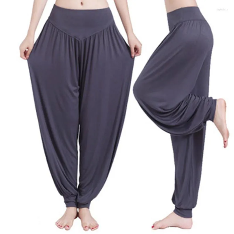 Active Pants Spring Autumn Modal Yoga Closed Up Lantern Dance Clothing Trousers Outdoor Taiji Gym Fitness Clothes Sport Women