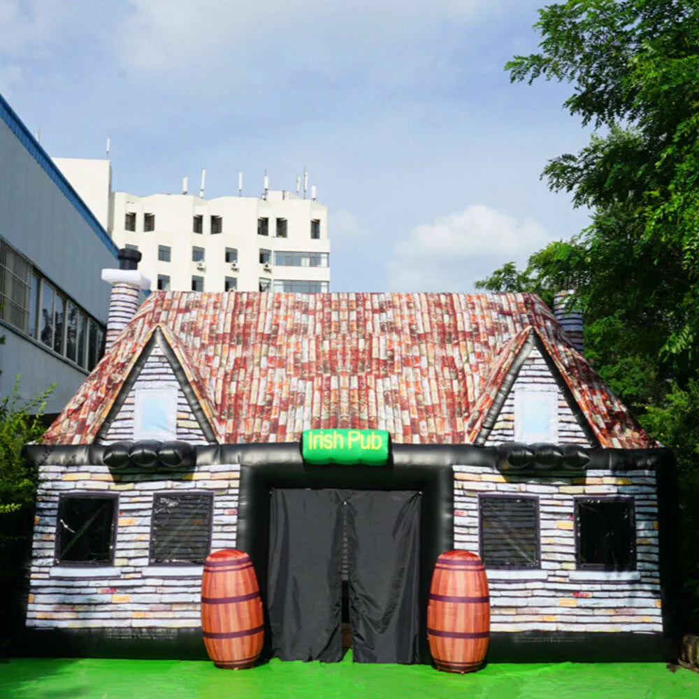 Wholesale Giant Nice Inflatable Pub Inflatables Irish Pub With Blower