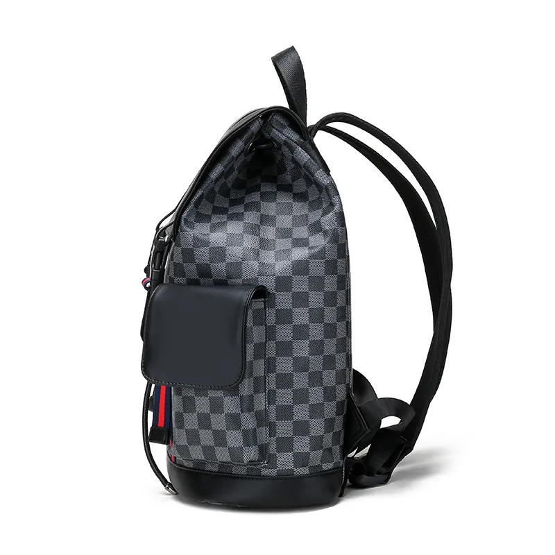 Multifunktionaler Rucksack Korean Fashion Plaid Rucksack Große Kapazität Lässige Computertasche Schultaschen