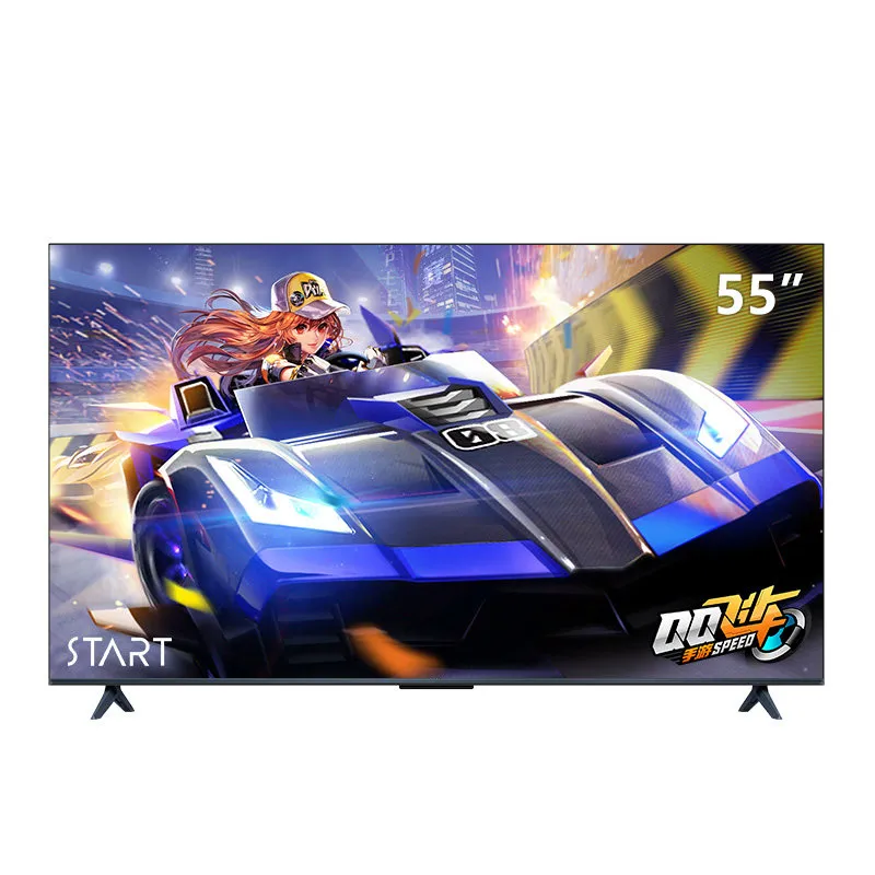 TOP TV QLED TV 55 Smart TV Pełna tablica LED Smart Google TV z Dolby-Vision HDR Eclusive Funkcje telewizji