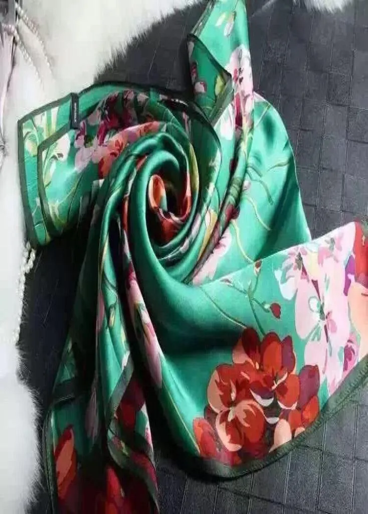 FashionFamous varumärkesdesigner Long Scarf Women039S Silk Scraves100 Toppkvalitet Silkstorlek 70180 cm 7589372