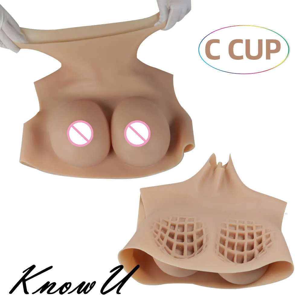 KnowU Small Size A Cup Fake Boobs Silicone Breast Forms For Transgender  Cosplay
