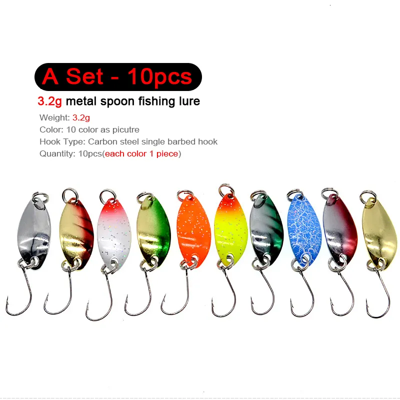 OUTK Mini Richiamo di Pesca 2.5g3.5g Cucchiaio Esche di Metallo Spinnerba Minnow Piccolo Pesce Gancio Singolo jig Stream Trota Esche Pesca Hot  18
