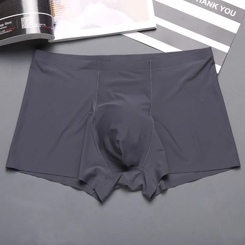 Slip 4 boxe sans couture pour hommes sous-vêtement antibactérien de luxe sous-vêtement pour homme sexy sous-vêtement pour homme spandex 3D entrejambe en nylon sh 230404