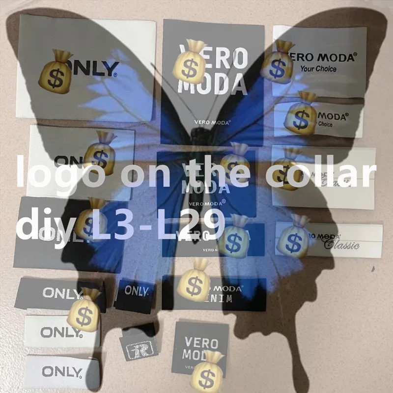 Logo Vero Moda Marca Brand Clothing Label L30 47: Handmade Garment