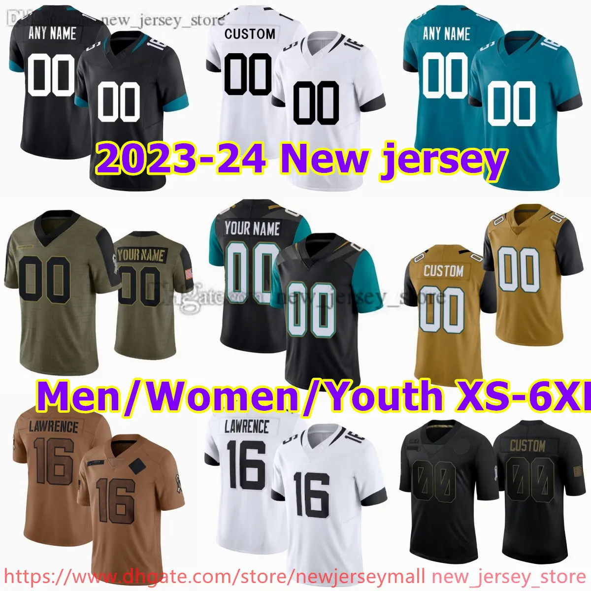 맞춤형 S-6XL DIY NCAA 축구 유니폼 스티치 16 Trevorlawrence 1 Travisetienne Jr 7 Nickfoles 44 Travonwalker 45 Klavonchaisson 85 Timtebow 12 Shismith Jerseys