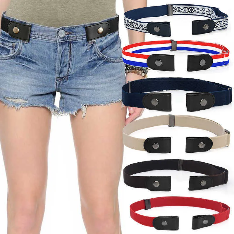 Cintos novos cinturões elásticos sem fivela unissex para calça jeans Vestido cintura esticada para homens adultos sem fivela sem fivela de cinto de fivela z0404