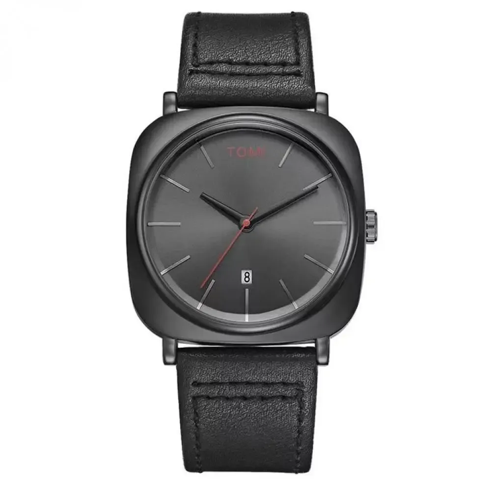 Top Brand Unique Men's Watches Luxury Top Brand Creative Business Leather Quartz Wristwatches Men Relogio Masculino