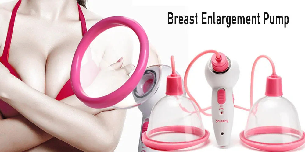 Electric Vacuum Pump Suction Breast Enlargement C/D Cup Breast Lifting  Massager