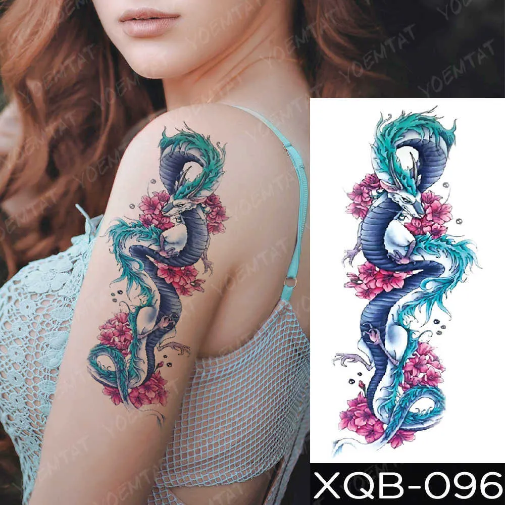 Waterdichte Tijdelijke Tattoo Stickers Blauwe Ijsdraak, Pruimenbloesem,  Stamboom, Vos Ontwerpen Voor Body Art Langdurige Nep Tatoeages Voor Mannen  Vrouwen Z0403 Van 2,72 € | DHgate, image size:1000x1000