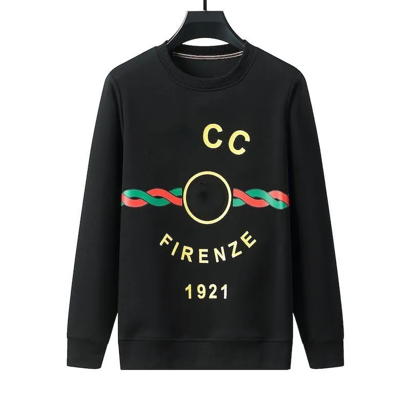 Ontwerper Hoodie Shirt Firenze 1921 -serie voor mannen Women Hoody Sweatshirt Letter Gedrukte lange mouw Crewneck Loose Hooded Sweater Wit Zwart comfortabele sweatshirts