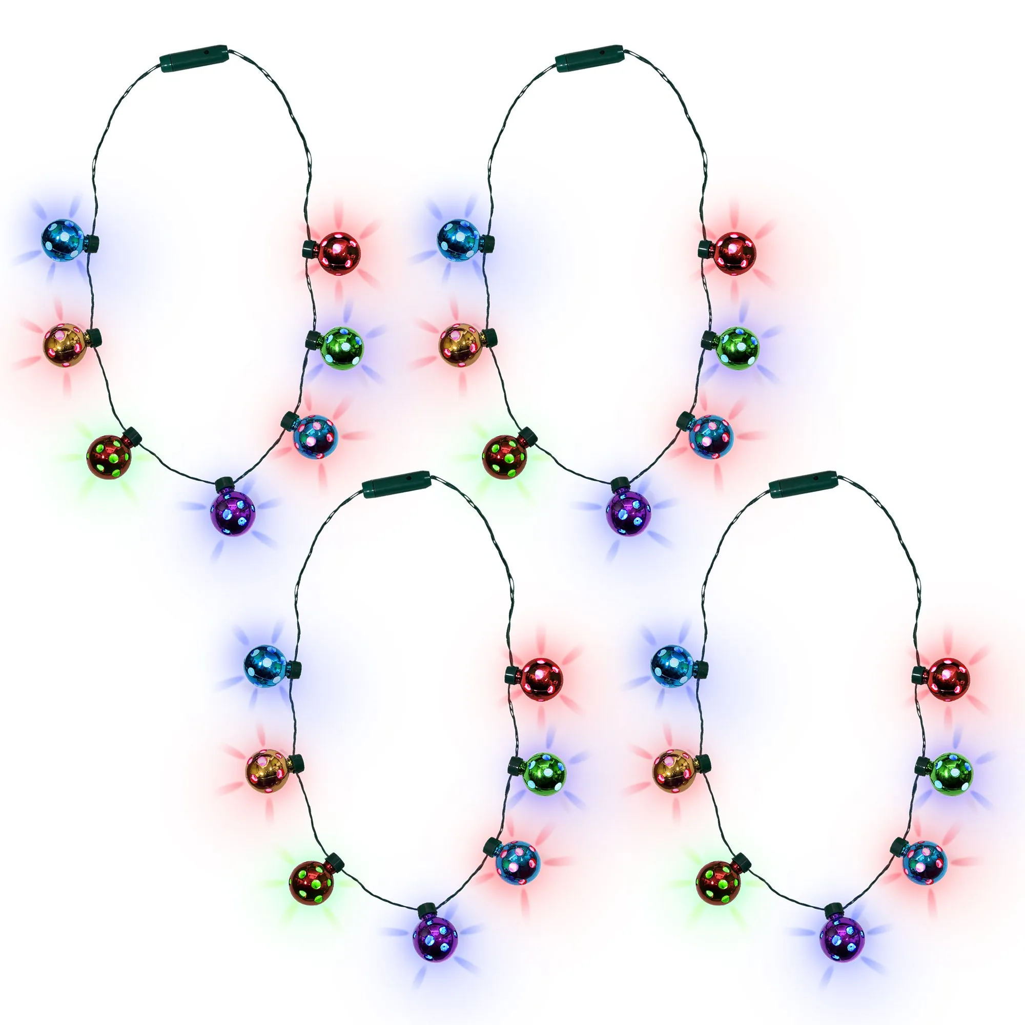 light up led mardi gras beads necklace
